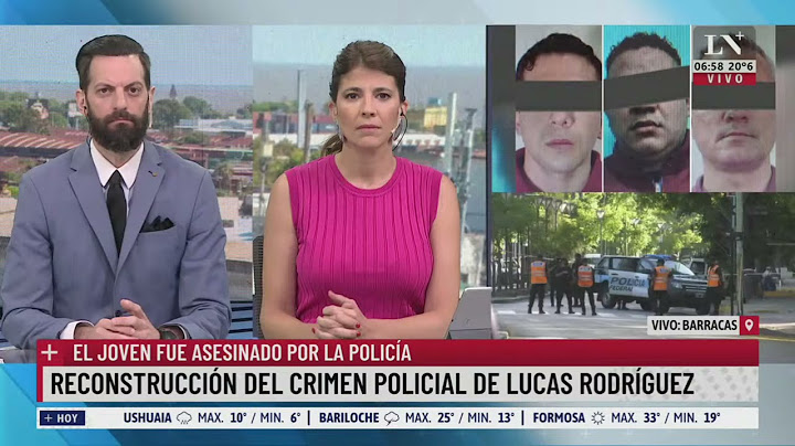 Así hacen la reconstrucción del crimen policial de Lucas Rodríguez