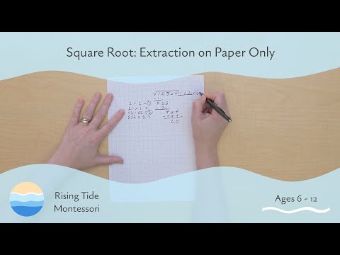 Square Root: Extraction on Paper Only