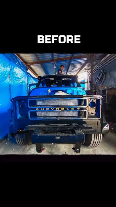 Before and After Custom Chevy C50