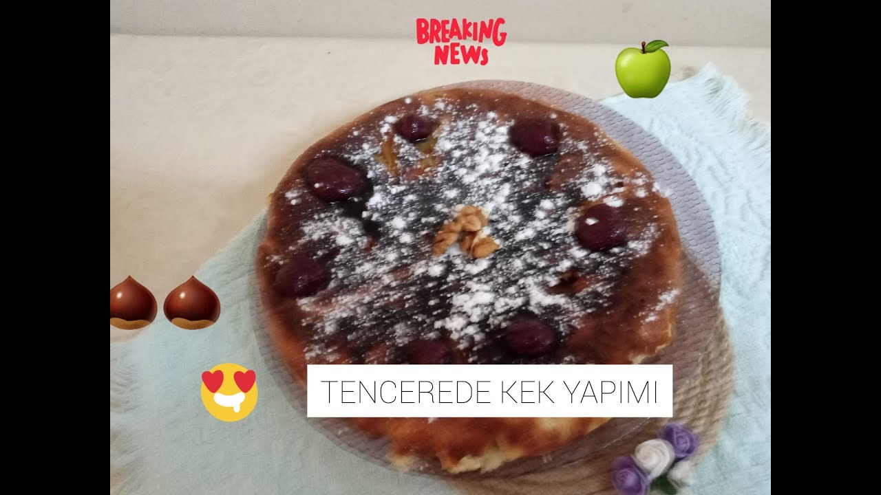 TENCEREDE MEYVELİ KEK YAPIMI 🍏🥮 YouTube