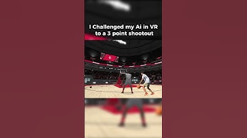3pt shootout against my Virtual Avatar 🎮🏀#gymclassvr #vr #nba #basketball #gaming