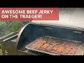 Easy Beef Jerky On The Traeger | Making Beef Jerky On A Pellet Grill