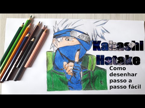 como desenhar o Kakashi passo a passo fácil 