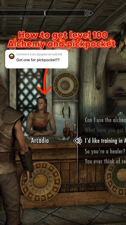 How To Level Up Pickpocket In Skyrim How to level 100 Alchemy and Pickpocket Fastest Skyrim anniversary