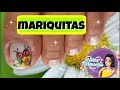 Diseño de uñas mariquita y flores - Ladybug & flower Nail art-Uñas Turqueza
