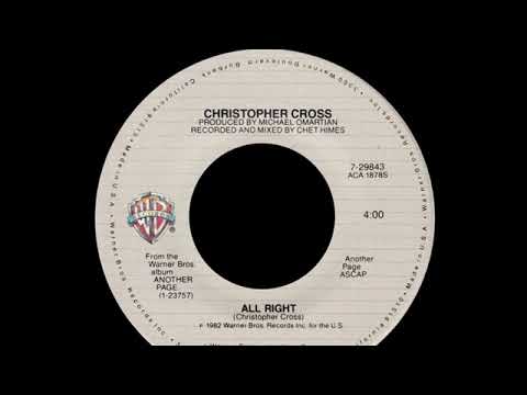 Christopher Cross ~ All Right 1983 Disco Purrfection Version