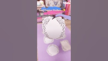 Leaf Frame Stickers with Gold Accents✨