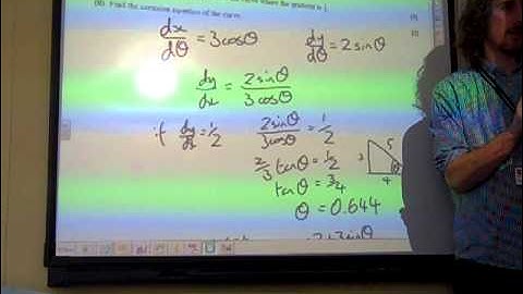 C4 Parametric Equations OCR January 2013 q5