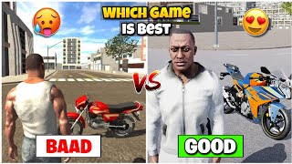 indian Bike Driving 3D V/S indian Car Bike Drive Gtiv 🔥 | Which Game is Best 🤩| KXP VINEET YT screenshot 5