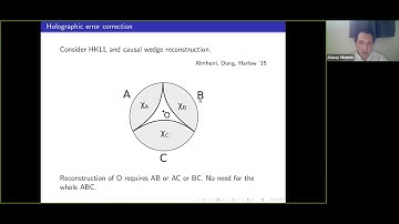 Alexey Milekhin | Quantum error correction and large N
