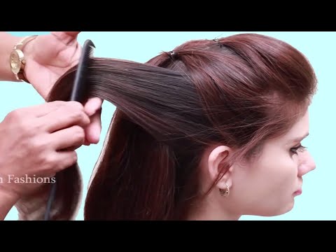 Easy & Quick Bridal hairstyle 2024 | New Bridal hairstyle step by step Tutorial || hair style girl @PlayEvenFashions