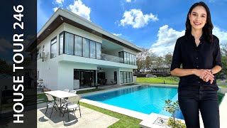 Are we in New Zealand? This Modern House is surrounded by Lush Landscaping • Presello House Tour 246