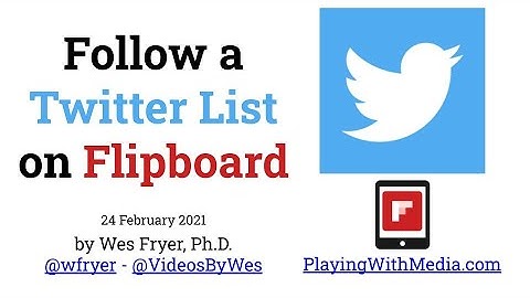 Follow a Twitter List on Flipboard