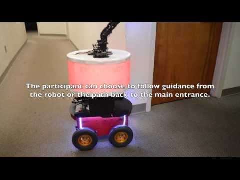 Overtrust Emergency Guidance Robot Demo Video