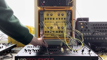 7/9/23 ARP Sequencer sequences Metasonix RK7 (x2), R-52, R-54, R-53, and RK2 into Univox ProVerb