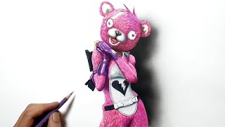 フォートナイト ピンクマちゃんを描いてみた Drawing The Fortnite Pink Bear Youtube