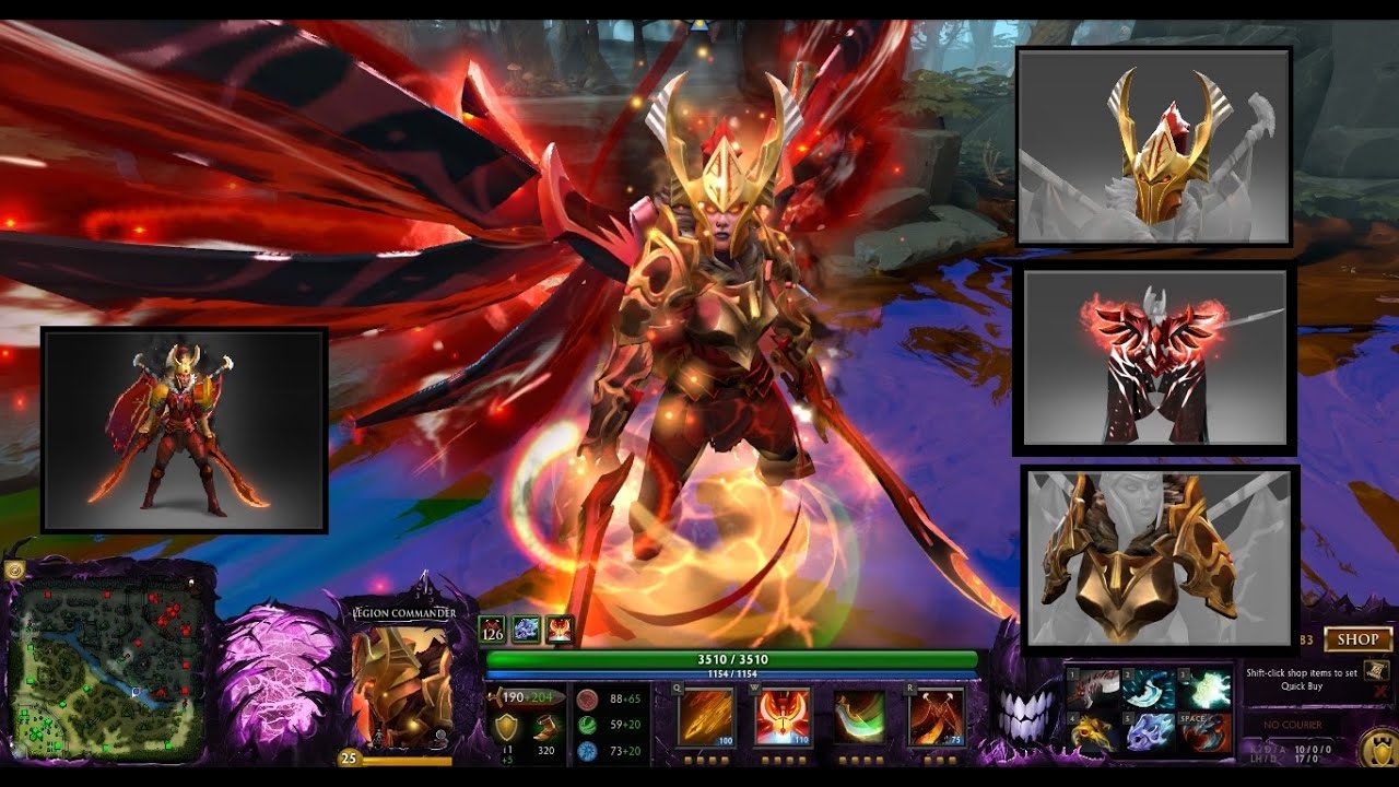 Legion Commander Prestige Item Arcana Daemonfell Flame Set Mix