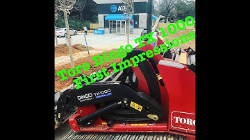Toro Dingo Tx 1000 First Impression