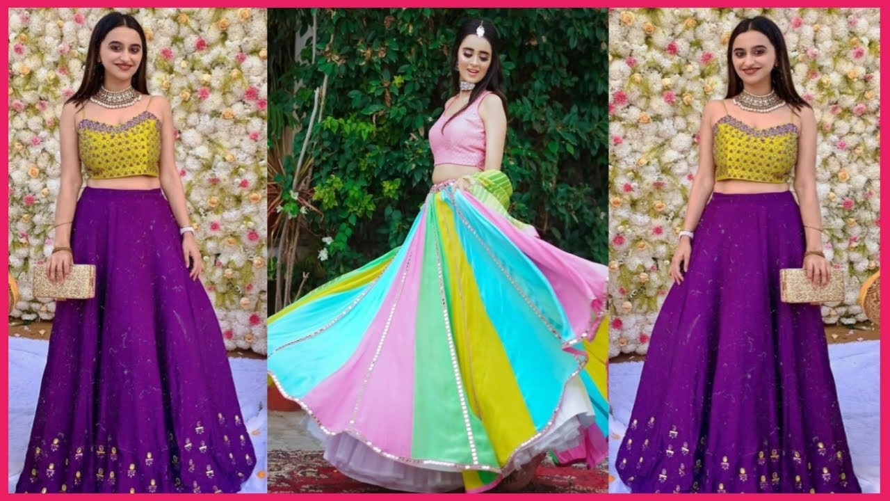 Latest Crop Top Lehenga Design For Girls 2023 ll Lehenga dress 👗👗ll Wedding Lehenga Collection