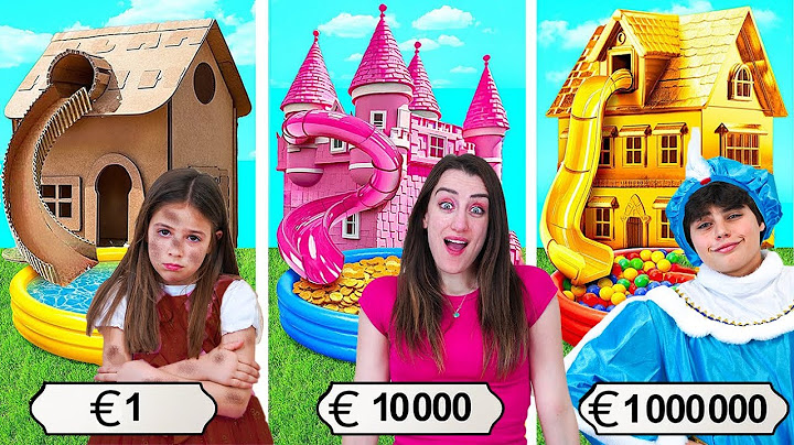 SOPRAVVIVIAMO IN UNA CASA DA 1 EURO VS 10.000 EURO VS 100.000 EURO!!!