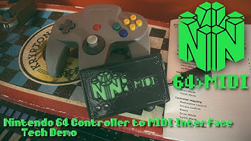 Nintendo 64 Controller to MIDI Interface Tech Demo