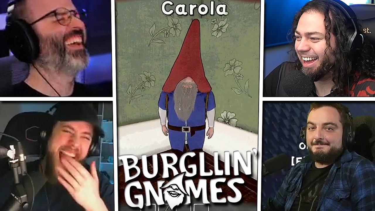 MEJORES MOMENTOS de MENOS TRECE, CAROLA, ZELLEN y SERPI en Burglin' Gnomes 😂