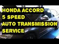 How to Honda Accord 5 Speed Automatic Transmission Service &amp; Fluid Level Check