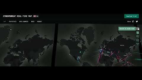 3D Live 2019 mega ddos attack Map