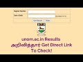 Madras University Result 2022  How to check madras university result 2022