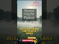 Prayer for Mental Clarity and Peace