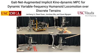 Gait-Net-augmented MPC for Dynamic Variable-frequency Humanoid Locomotion over Discrete Terrains
