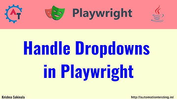 #19  How to Handle Dropdowns in Playwright Java