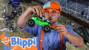Learn About Monster Trucks! | Blippi Learns | Learn Colors and Science with Blippi!