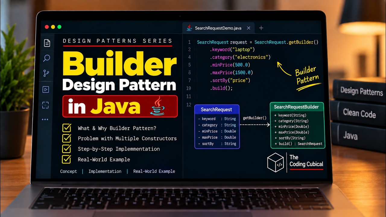 Builder Design Pattern in Java | Step-by-Step Real-World Example - YouTube