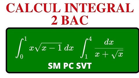 CALCUL INTEGRAL 2 BAC SM PC SVT #2_bac #terminale