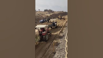railway track work || subscribe kar do bhaiyo ☺️🙏#civilwork #jcb #tractor