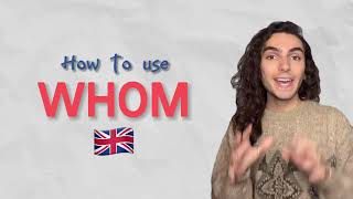 WHO vs. WHOM in English 🇬🇧