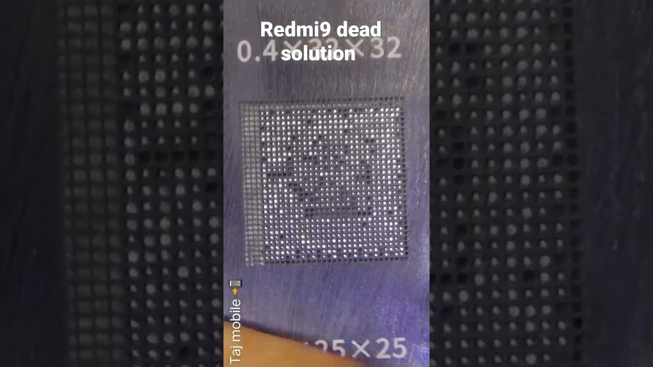 Redmi 9 Dead Solution Cpu Reballing