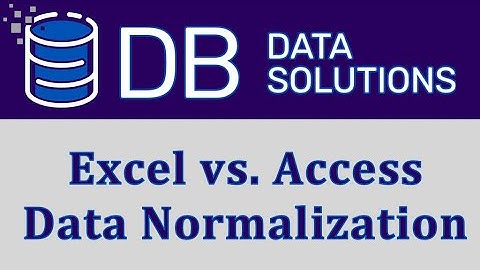 Excel Spreadsheets vs Relational Databases - What