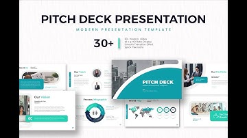 Modern presentation template for the best PITCH DECK presentation