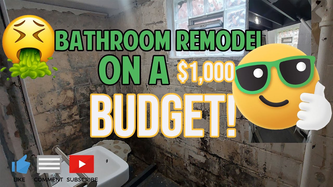 Small Bathroom Remodel On a Budget Mancave Basement Bathroom DIY