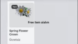 Robloxda free item alalım