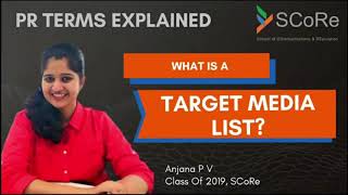 What is a Target Media List? - Public Relations Terms Explained (SCoRe)