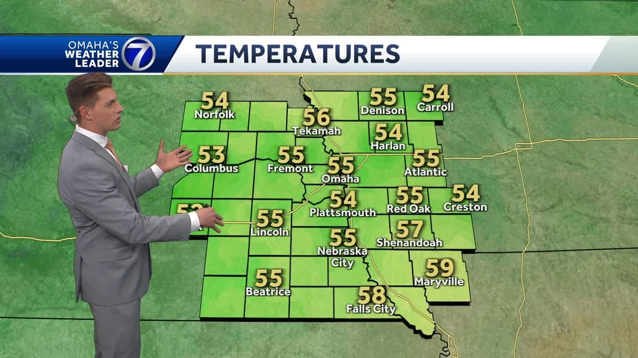 Cooler this evening, slightly warmer on Saturday - YouTube