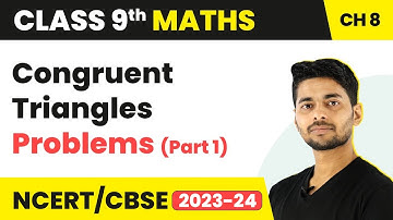Congruent Triangles Problems (Part 1: RS Aggarwal Exercise 9A)-Congruence of Triangles|Class 9 Maths