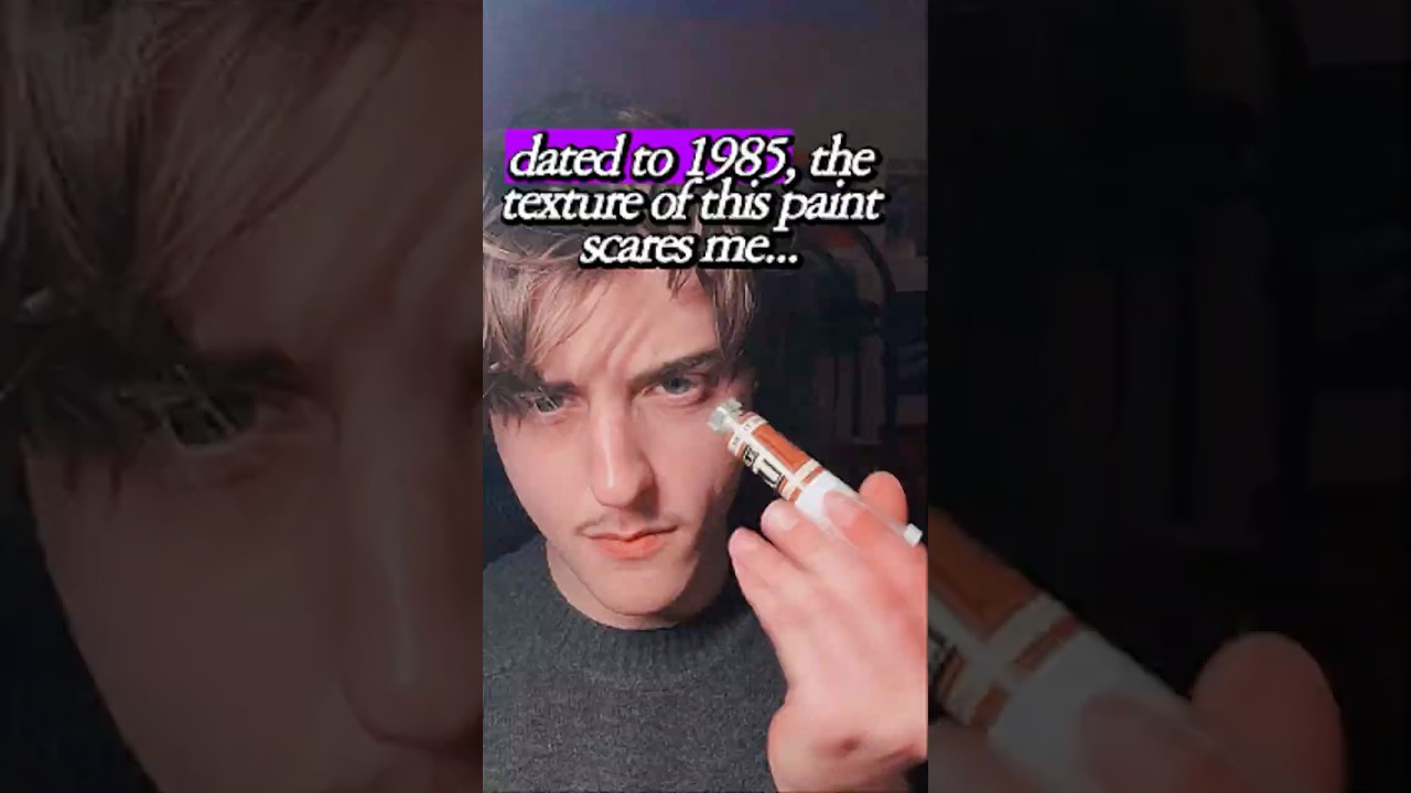 This paint for my TV poster is OLD… 📺🖌️ #artdeco #painting #tvhistory #history #tv