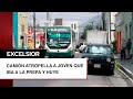 Camión atropella y mata a una joven que iba para la prepa; chofer se da a la fuga