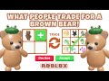 What People TRADE for a BROWN BEAR! 🐻 ♡ Roblox - Adopt Me! | JasPlayss