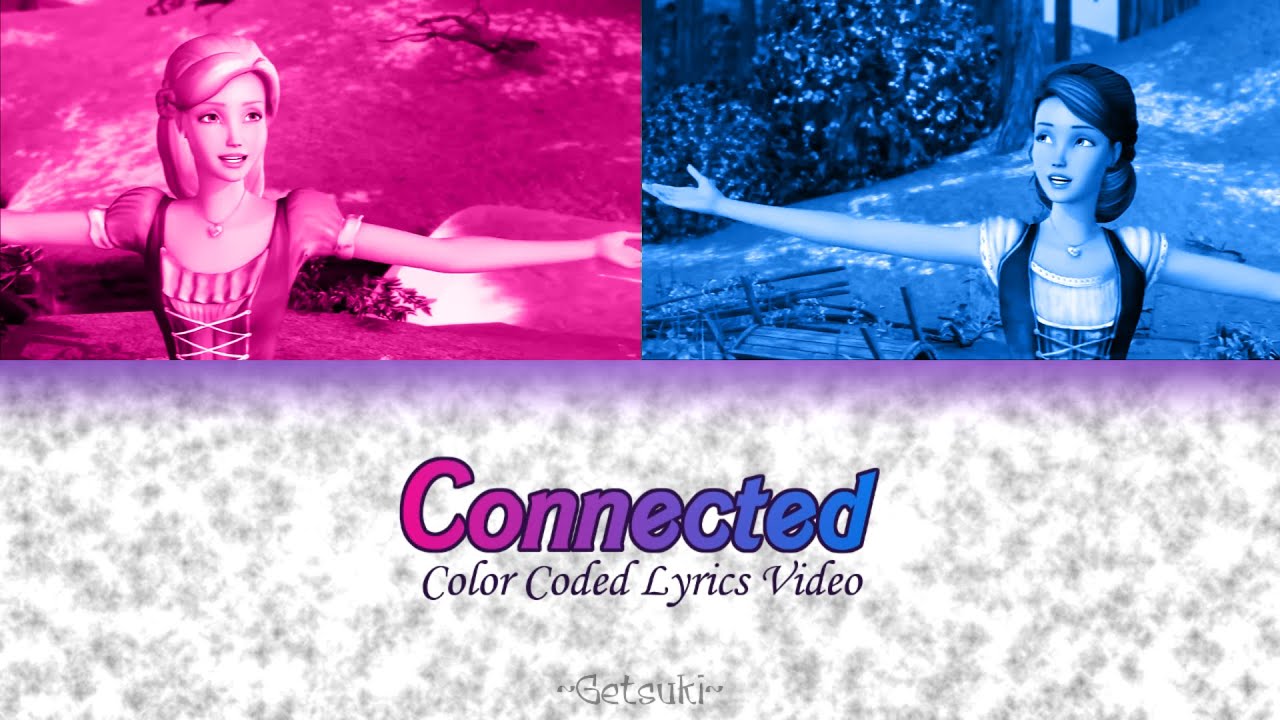 Connected | Color Coded Lyrics video (ENG) |【Barbie & The Diamond Castle】