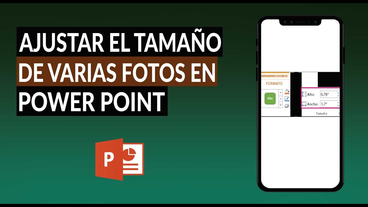 Cómo Ajustar el Tamaño de Varias Fotos o Imágenes en PowerPoint YouTube